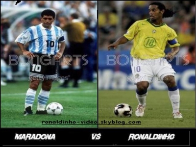 maradona vs ronaldinho